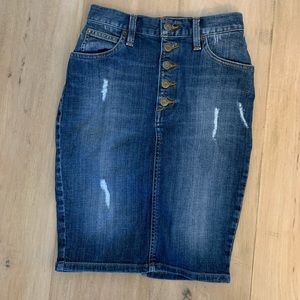 Guess Pencil Jean Skirt